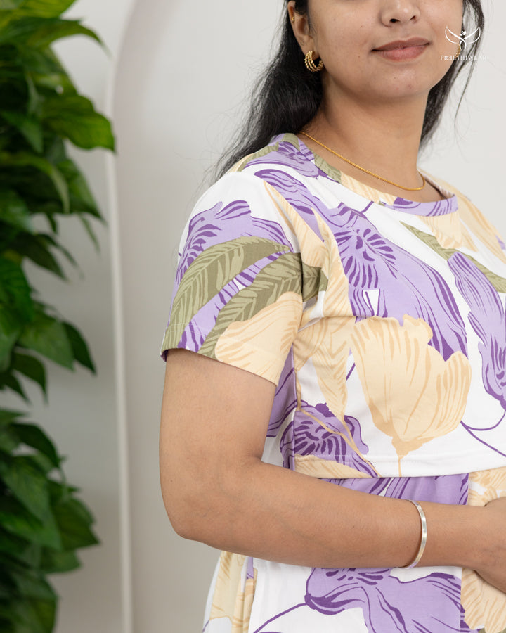 Yamuna  SoftCotton Full Length Maternity Loungewear
