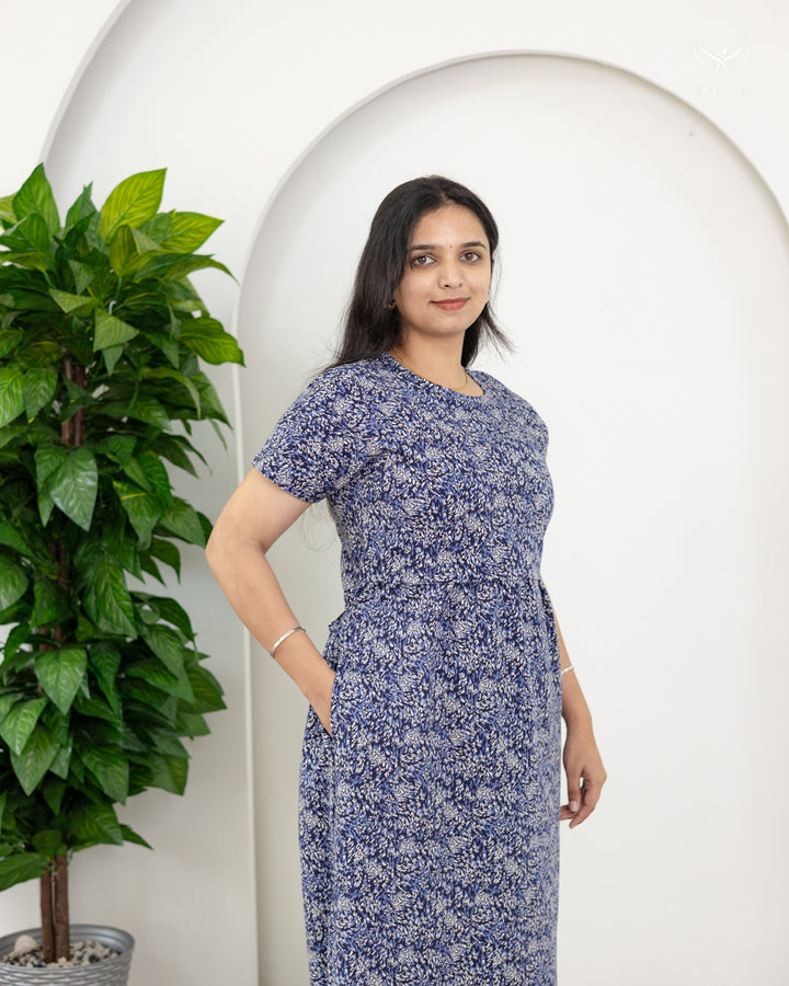 Smriti1  SoftCotton Full Length Maternity Loungewear