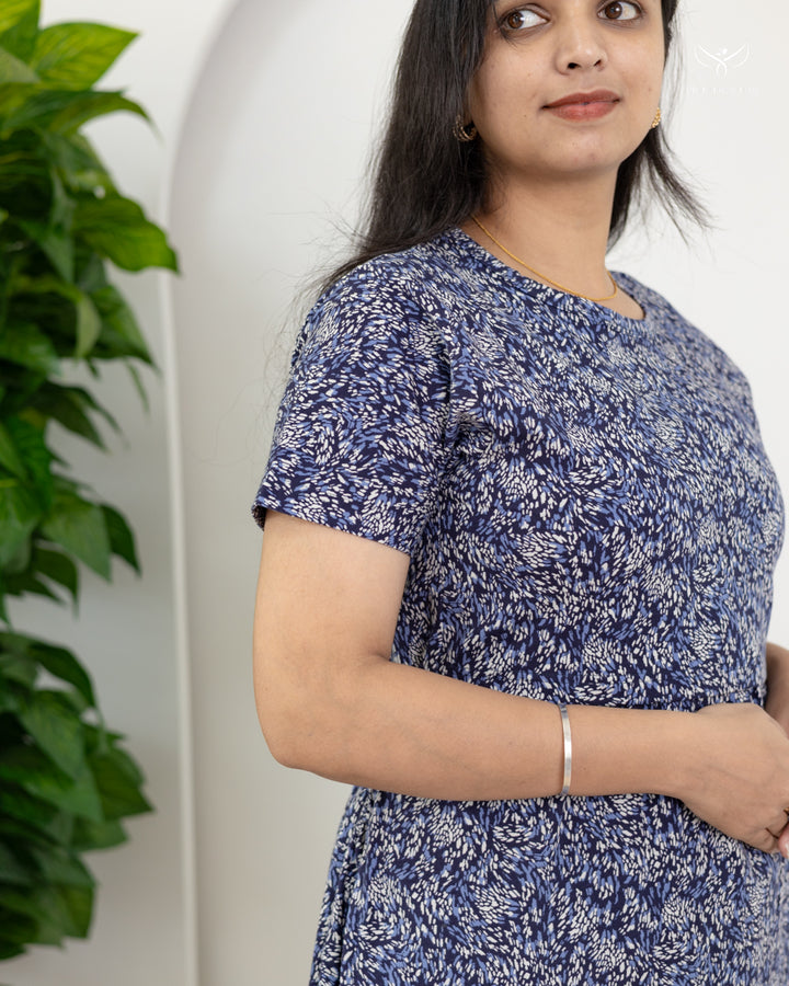 Smriti1  SoftCotton Full Length Maternity Loungewear