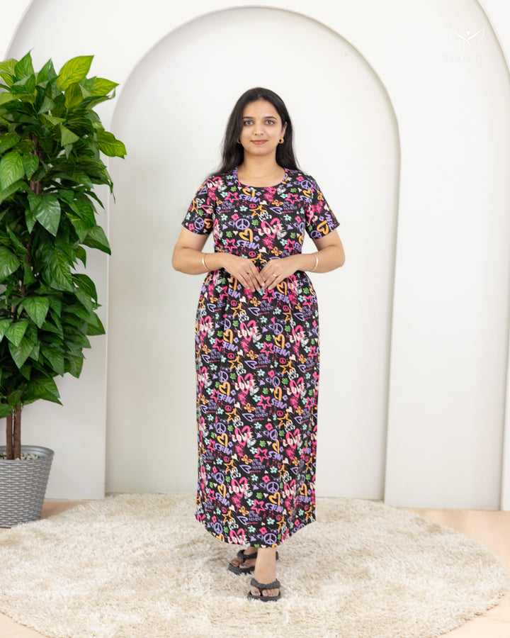 Laxmi2 SoftCotton Full Length Maternity Loungewear
