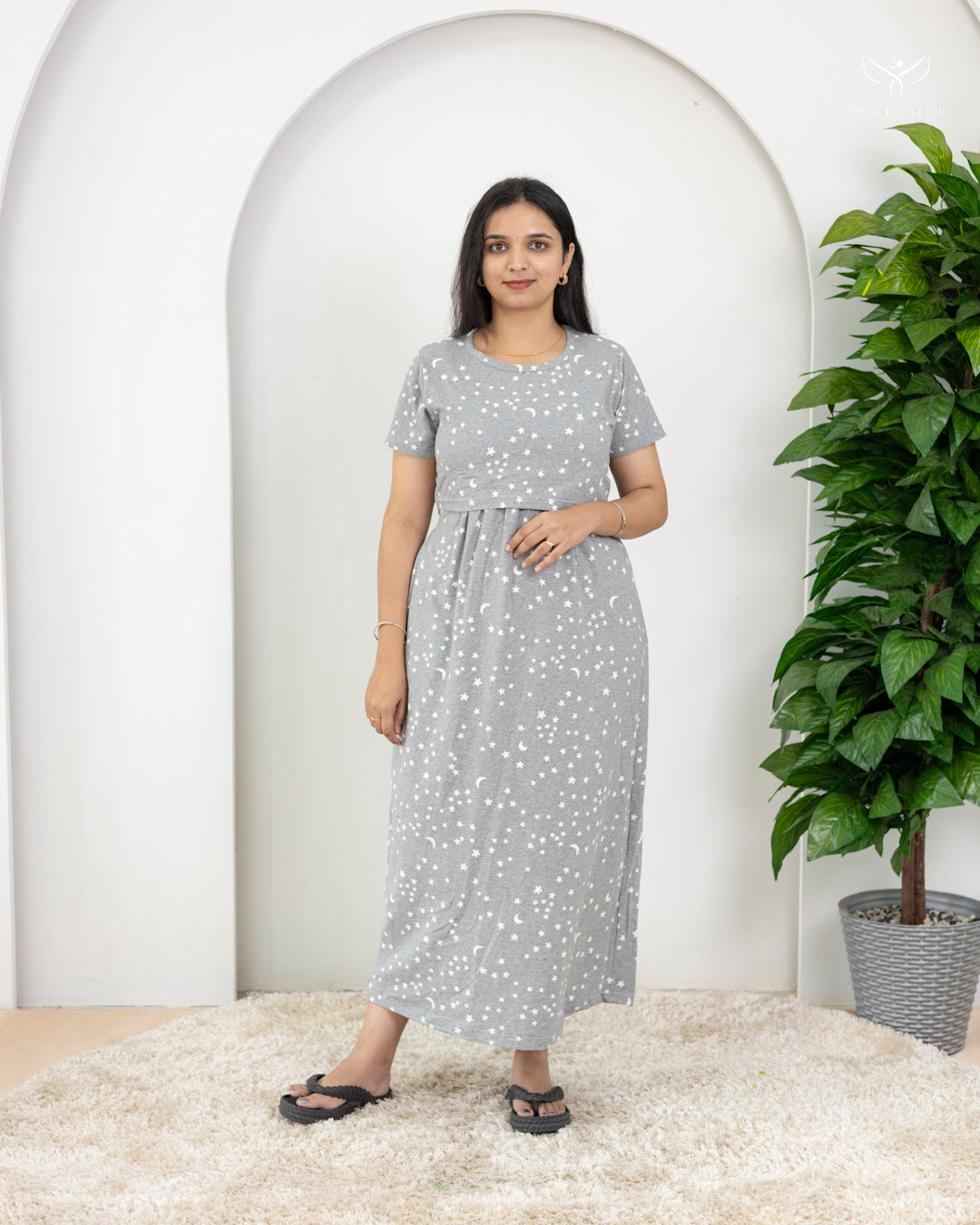 Mathu  SoftCotton Full Length Maternity Loungewear