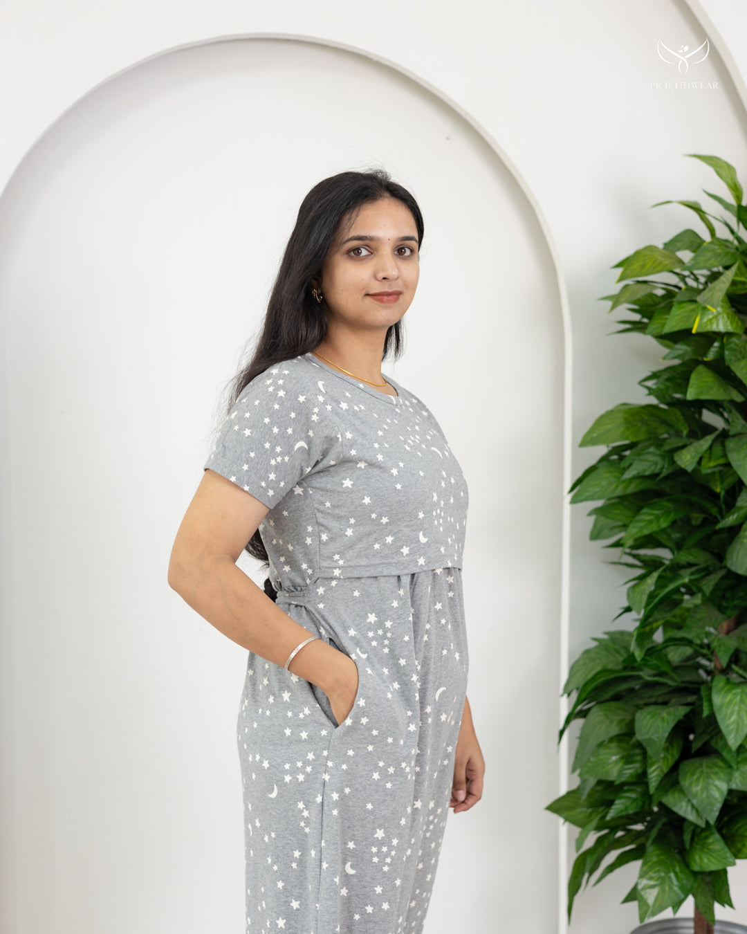 Mathu  SoftCotton Full Length Maternity Loungewear
