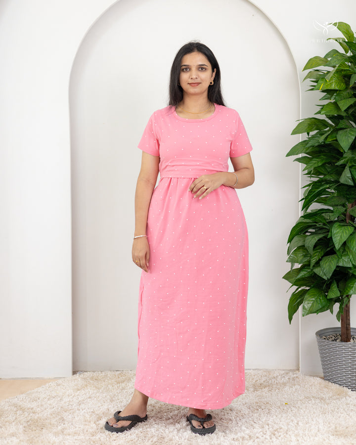 Dimple1  SoftCotton Full Length Maternity Loungewear