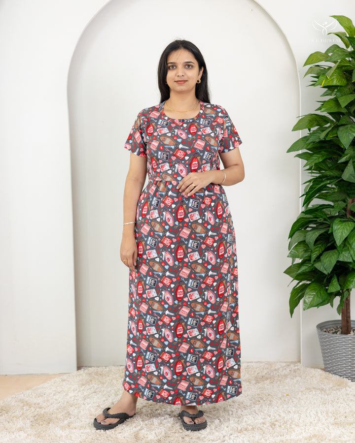Suba1  SoftCotton Full Length Maternity Loungewear