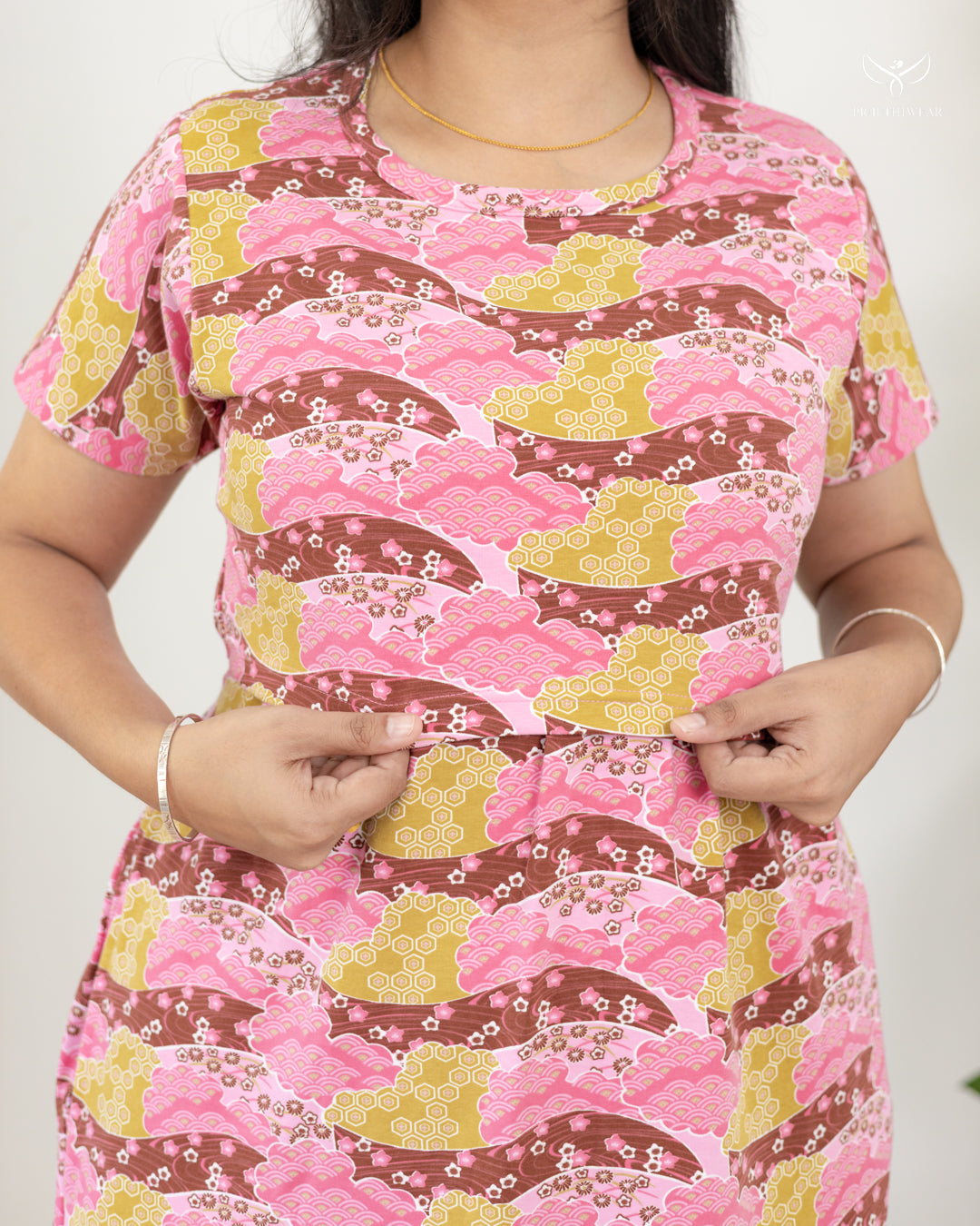 Jeevitha  SoftCotton Full Length Maternity Loungewear