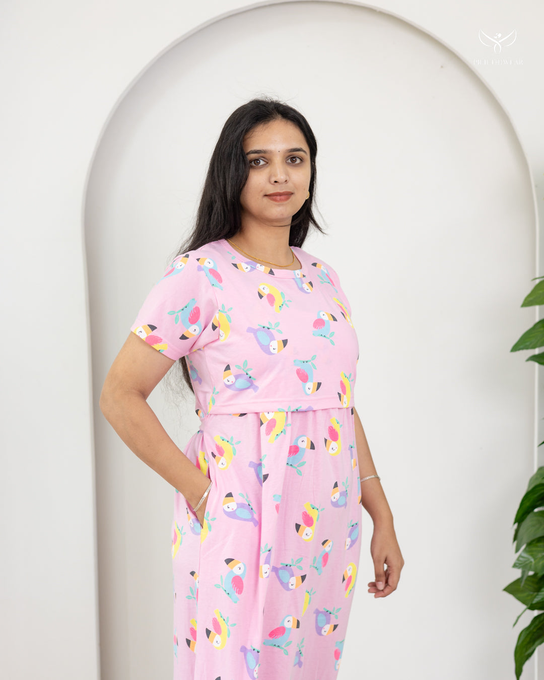 Srija2 SoftCotton Full Length Maternity Loungewear