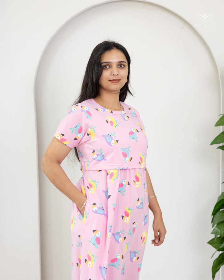 Srija2 SoftCotton Full Length Maternity Loungewear