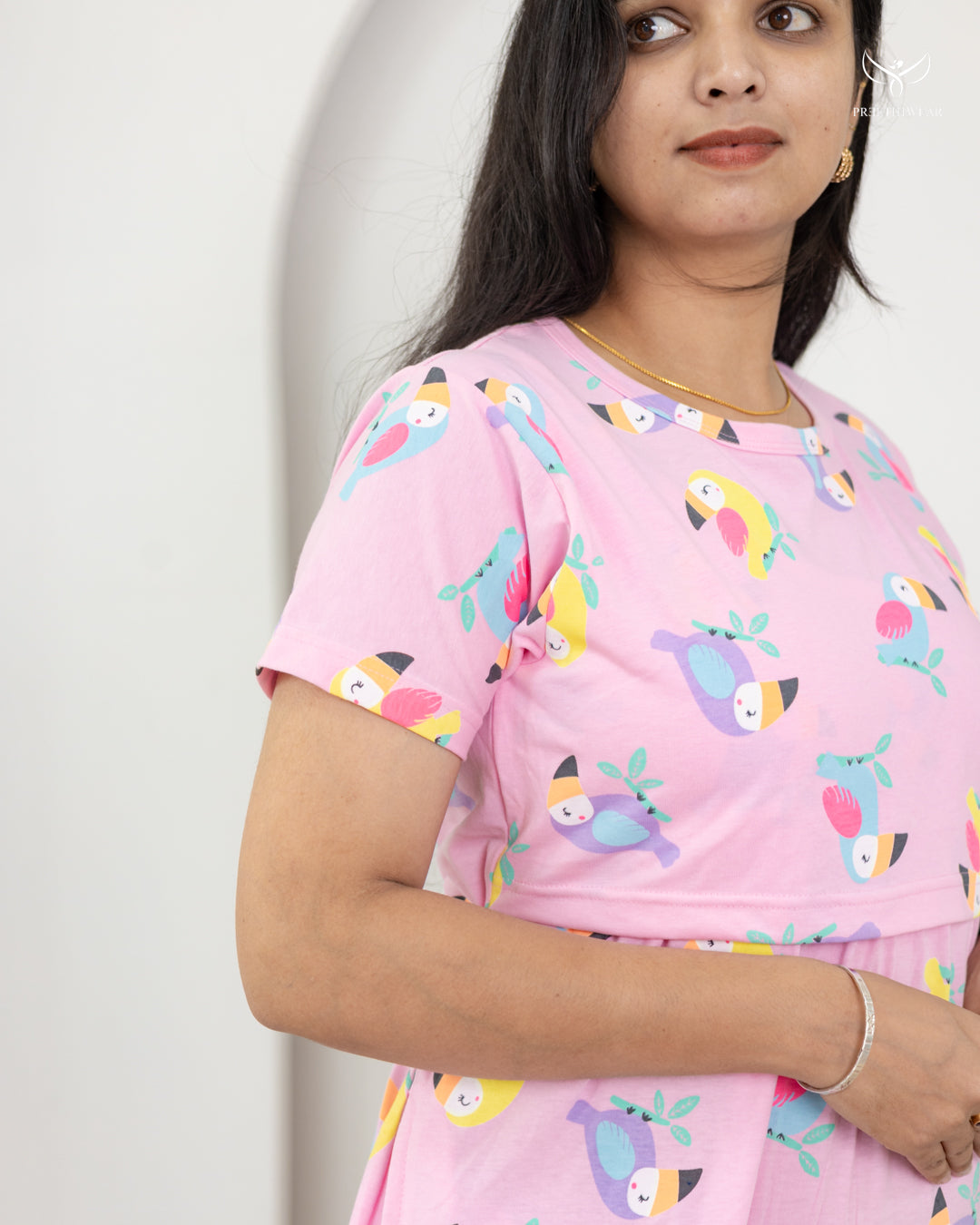 Srija2 SoftCotton Full Length Maternity Loungewear