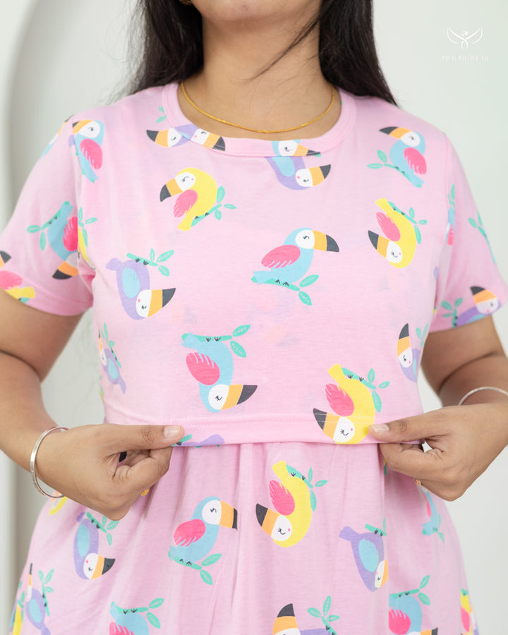 Srija2 SoftCotton Full Length Maternity Loungewear