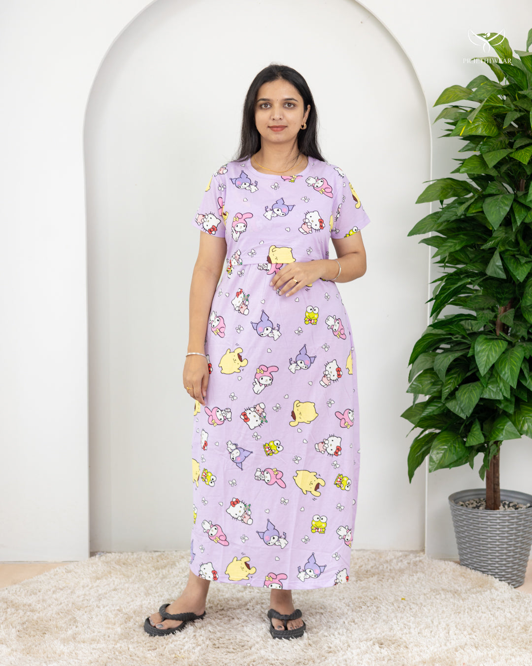 Vahini SoftCotton Full Length Maternity Loungewear