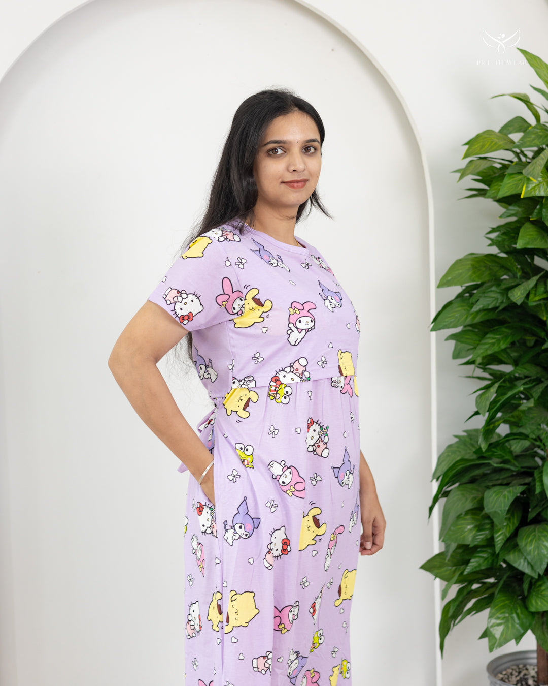 Vahini SoftCotton Full Length Maternity Loungewear