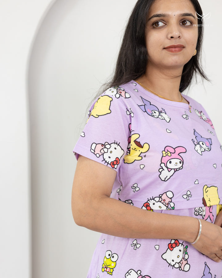 Vahini SoftCotton Full Length Maternity Loungewear