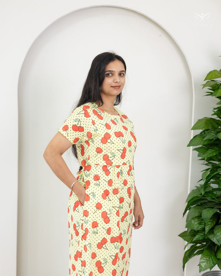 Yamuna2 SoftCotton Full Length Maternity Loungewear