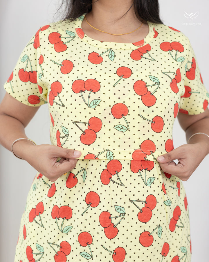 Yamuna2 SoftCotton Full Length Maternity Loungewear