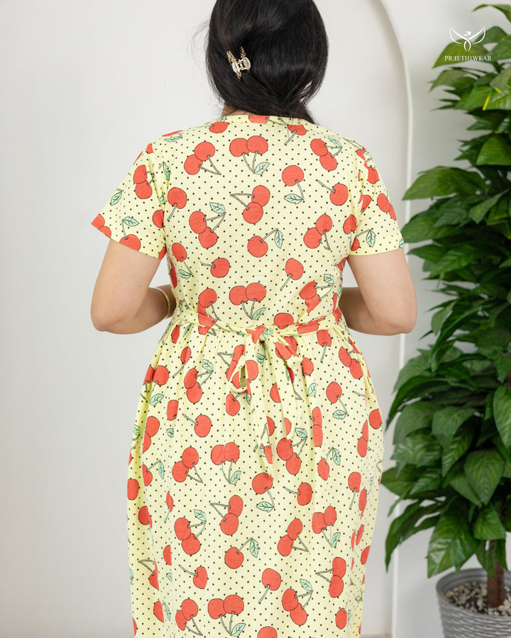 Yamuna2 SoftCotton Full Length Maternity Loungewear