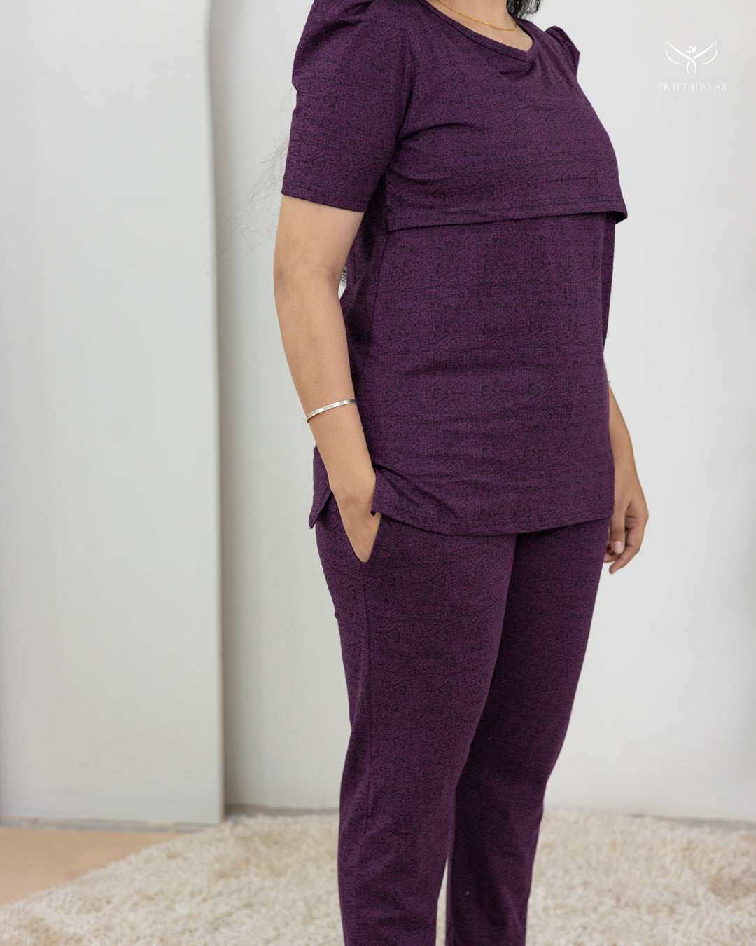 Savitha SoftCotton Maternity Top Pant Set