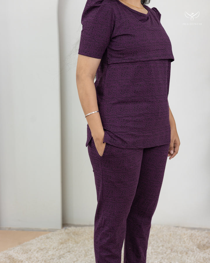 Savitha SoftCotton Maternity Top Pant Set