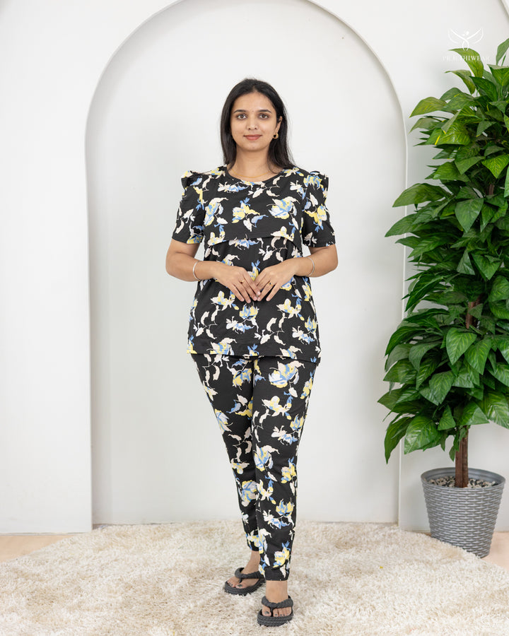 Mamitha SoftCotton Maternity Top Pant Set