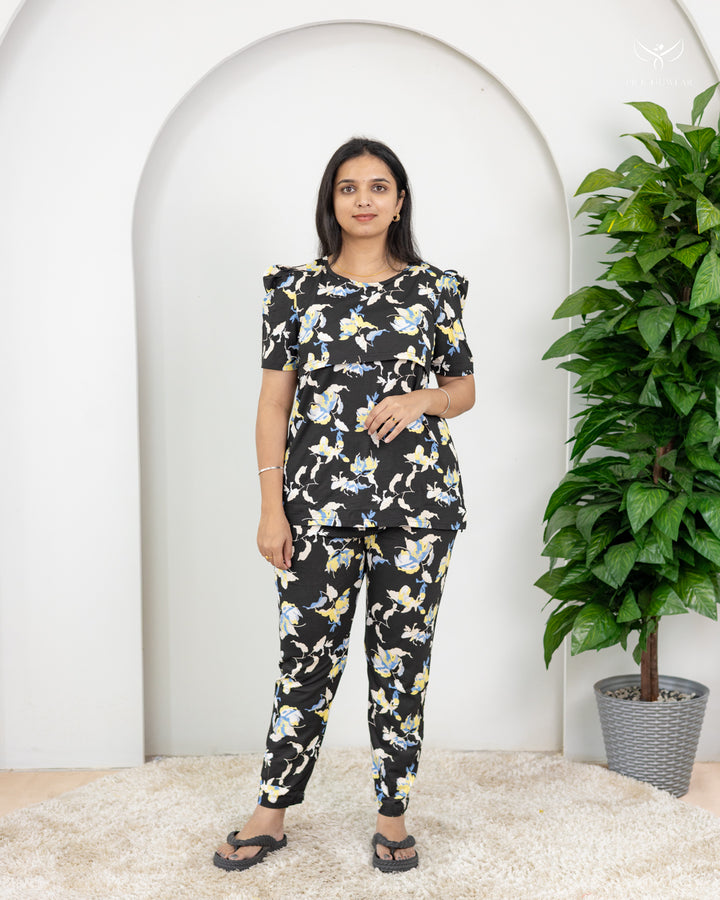 Mamitha SoftCotton Maternity Top Pant Set