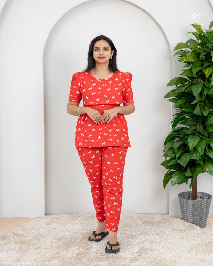 Ankita  SoftCotton Maternity Top Pant Set
