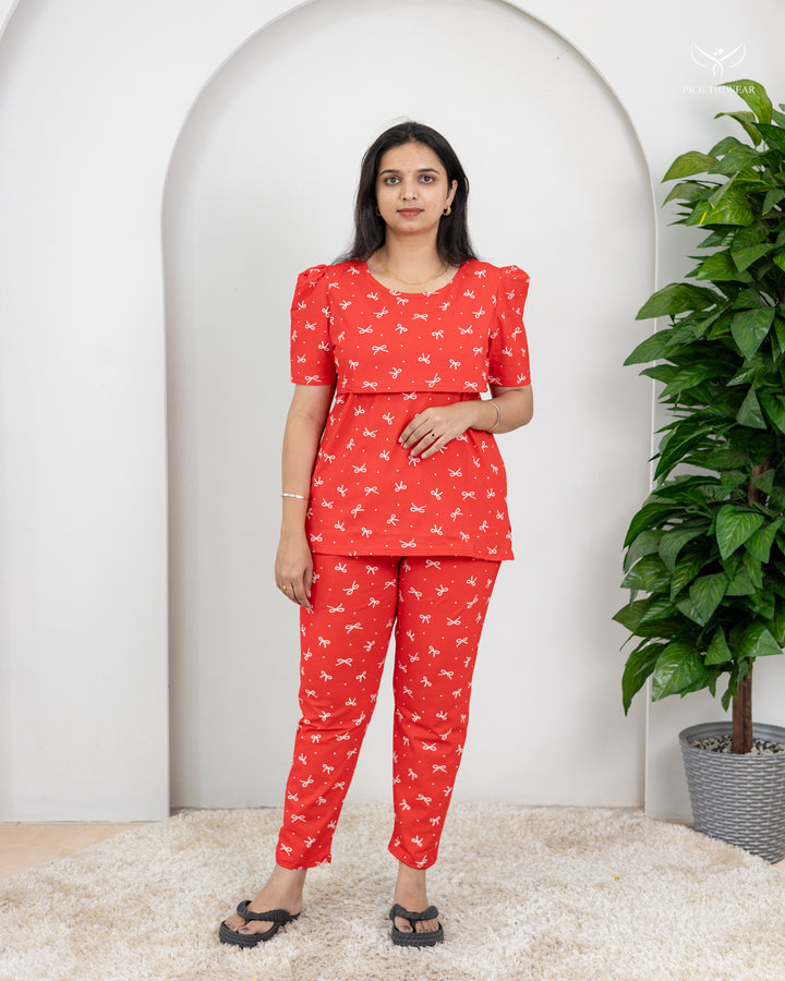 Ankita  SoftCotton Maternity Top Pant Set