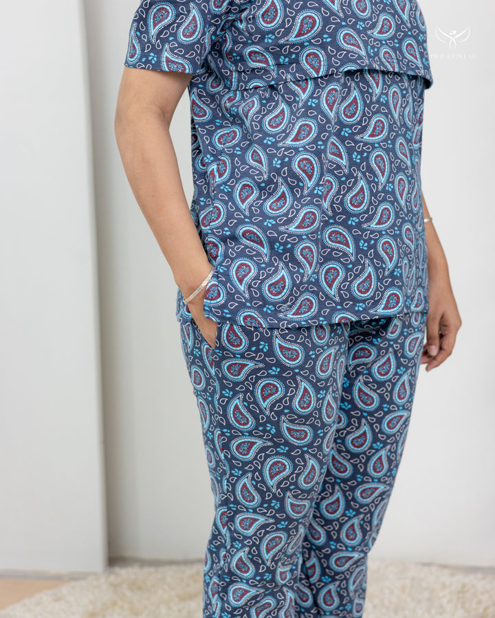 Teena  SoftCotton Maternity Top Pant Set