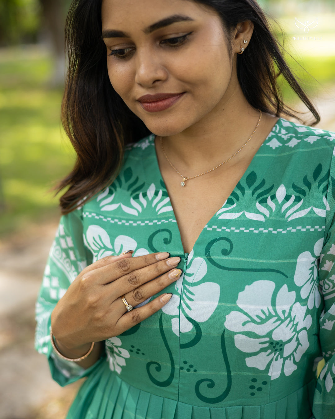 Tiny Maternity Dress with center Zip