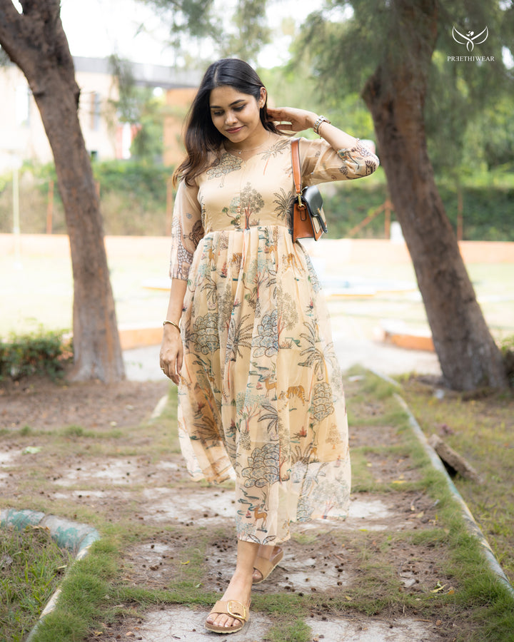 Swati4  Maternity Dress with center Zip