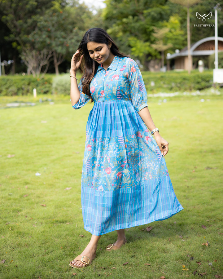 Nithisha Maternity Dress with center Zip