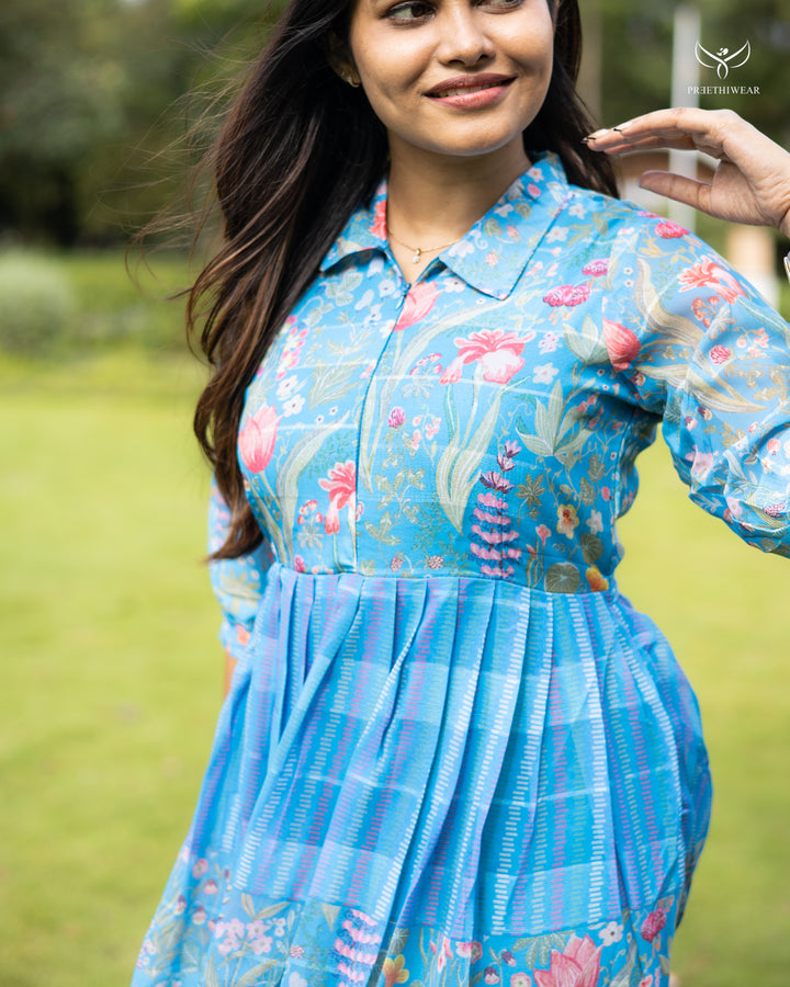 Nithisha Maternity Dress with center Zip