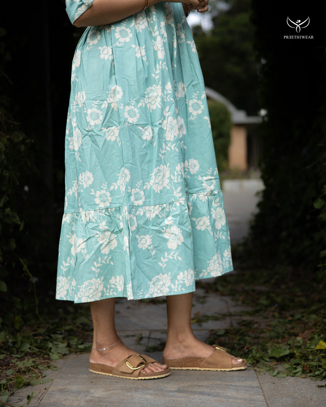 Ajina  Maternity Dress with center Button