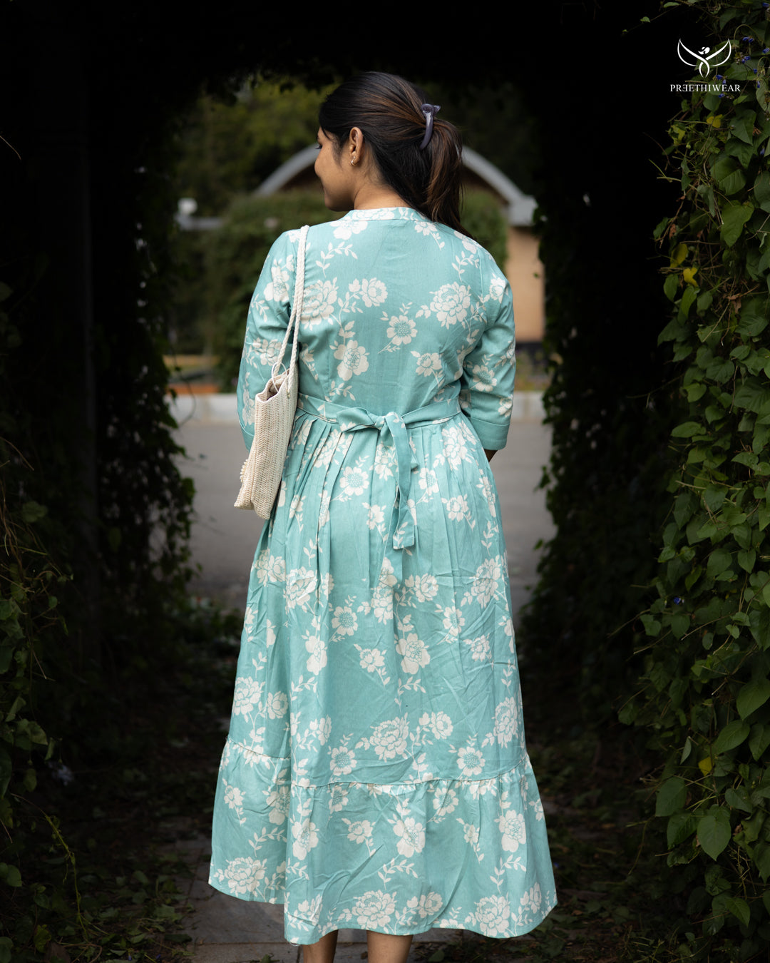 Ajina  Maternity Dress with center Button