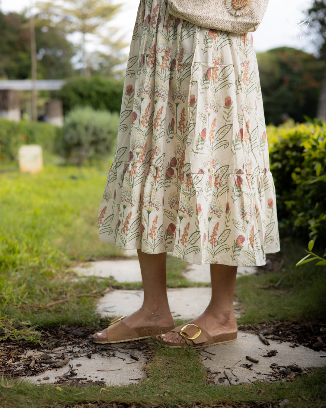 Indira Maternity Dress with center Button