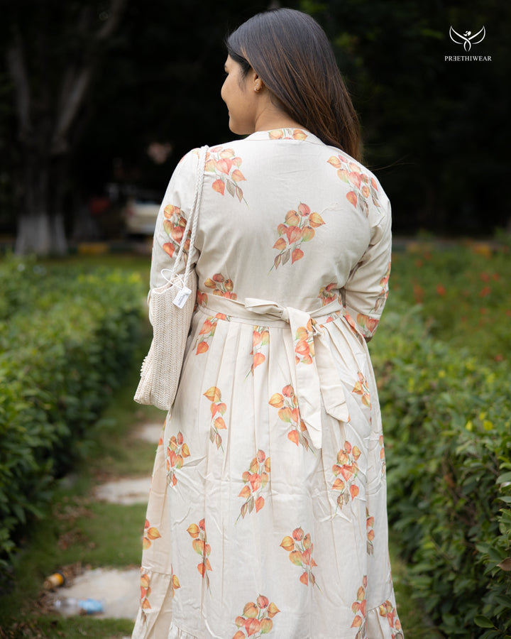 Deepi Maternity Dress with center Button