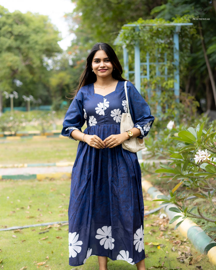 Jhansi Maternity Dress with center Zip
