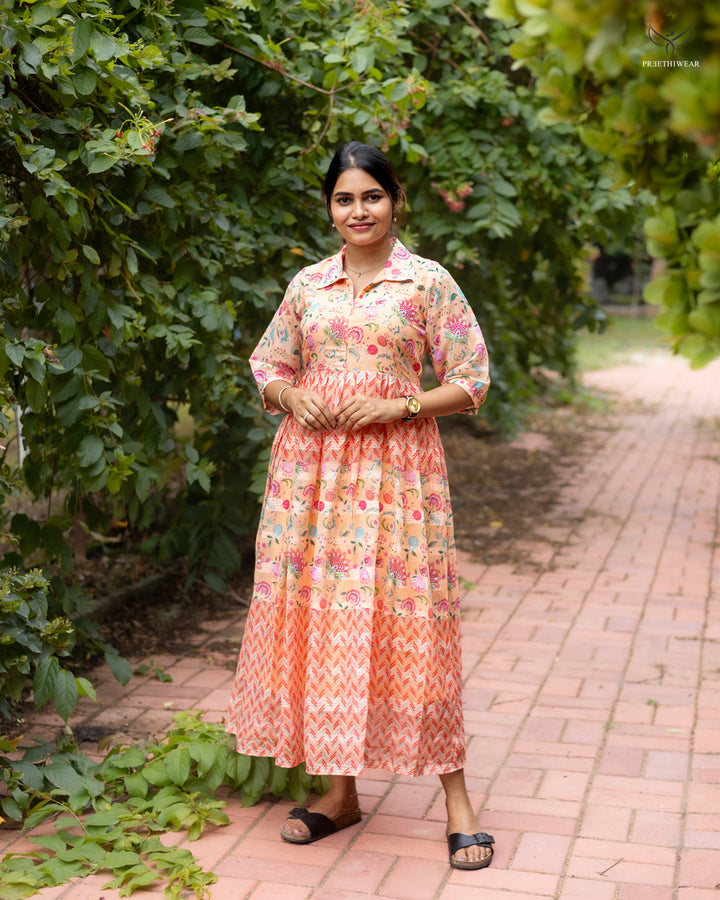 Surya Maternity Dress with center Zip