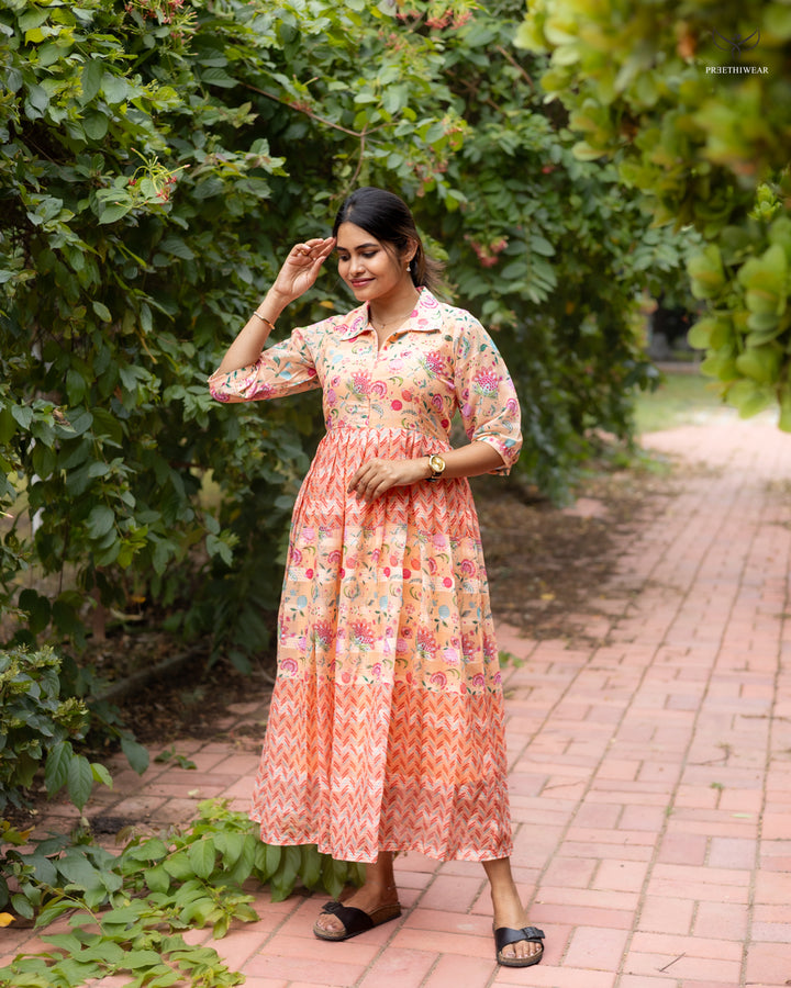 Surya Maternity Dress with center Zip