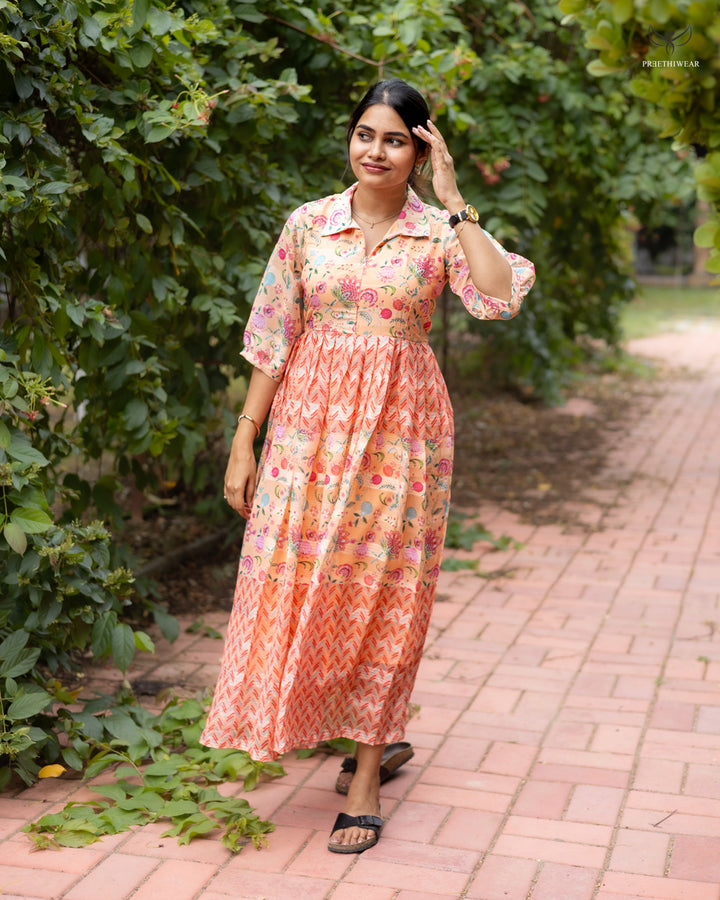Surya Maternity Dress with center Zip