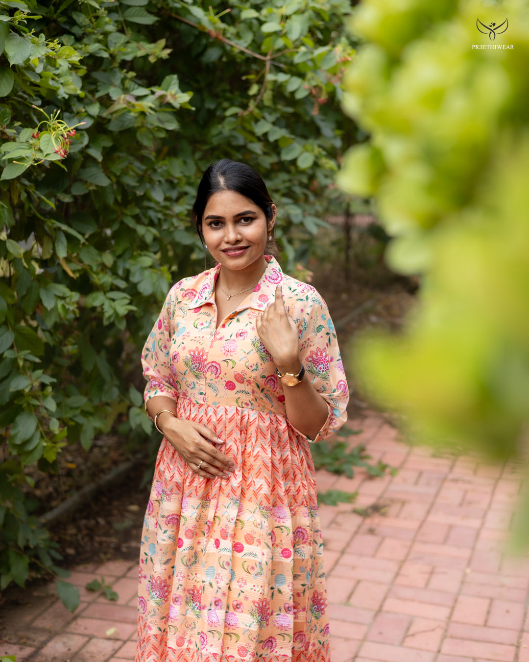 Surya Maternity Dress with center Zip