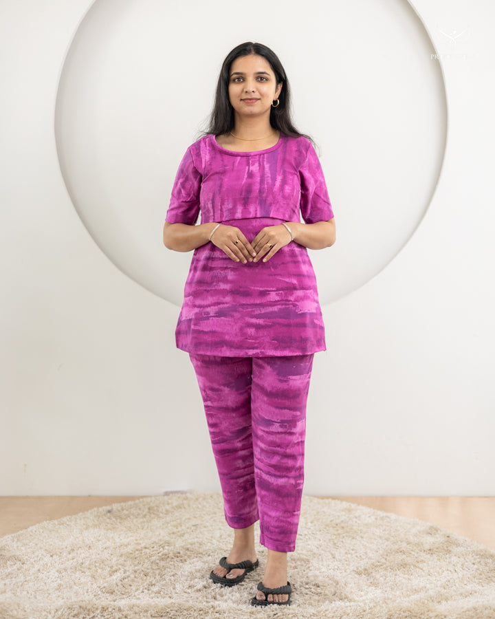 Raji ThickSoftCotton Maternity Top Pant Set