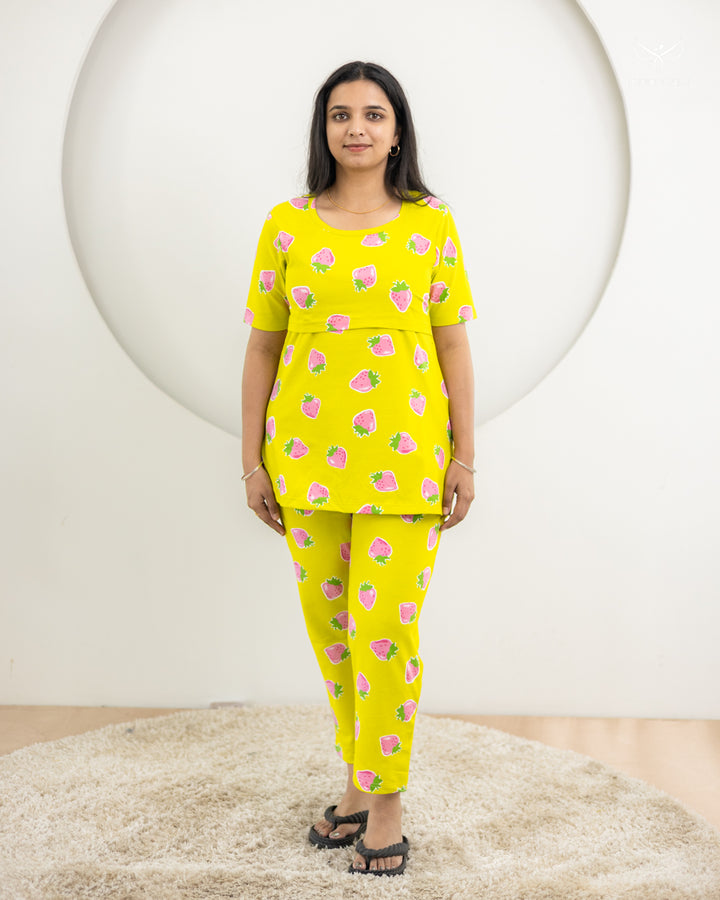 Purva SoftCotton Maternity Top Pant Set