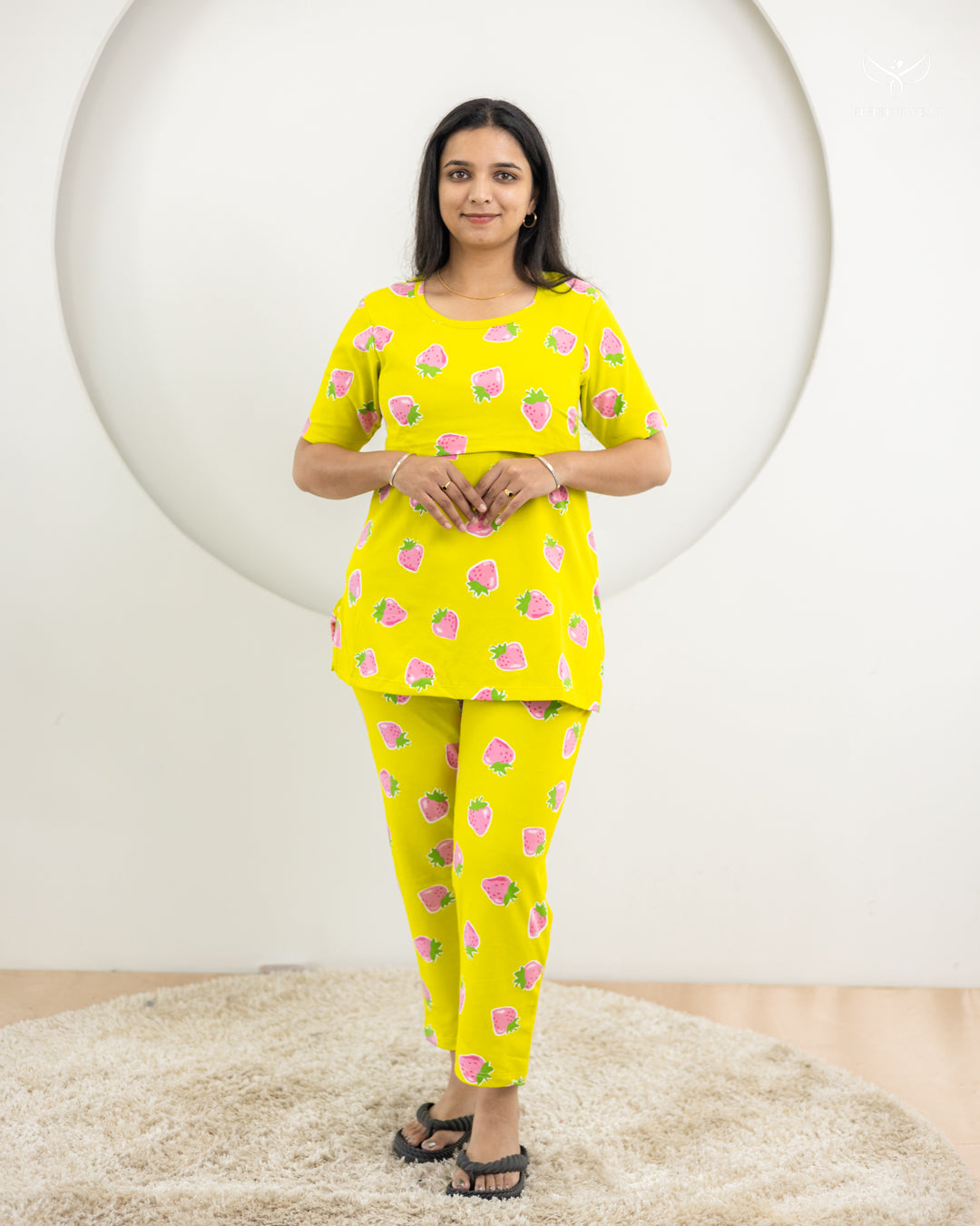 Purva SoftCotton Maternity Top Pant Set