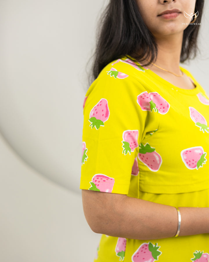 Purva SoftCotton Maternity Top Pant Set
