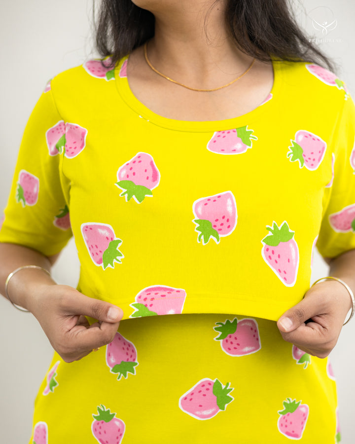Purva SoftCotton Maternity Top Pant Set