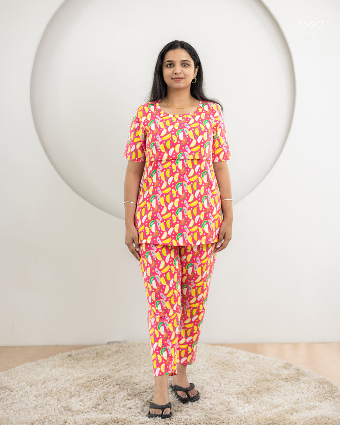 Lavanya2 ThickSoftCotton Maternity Top Pant Set