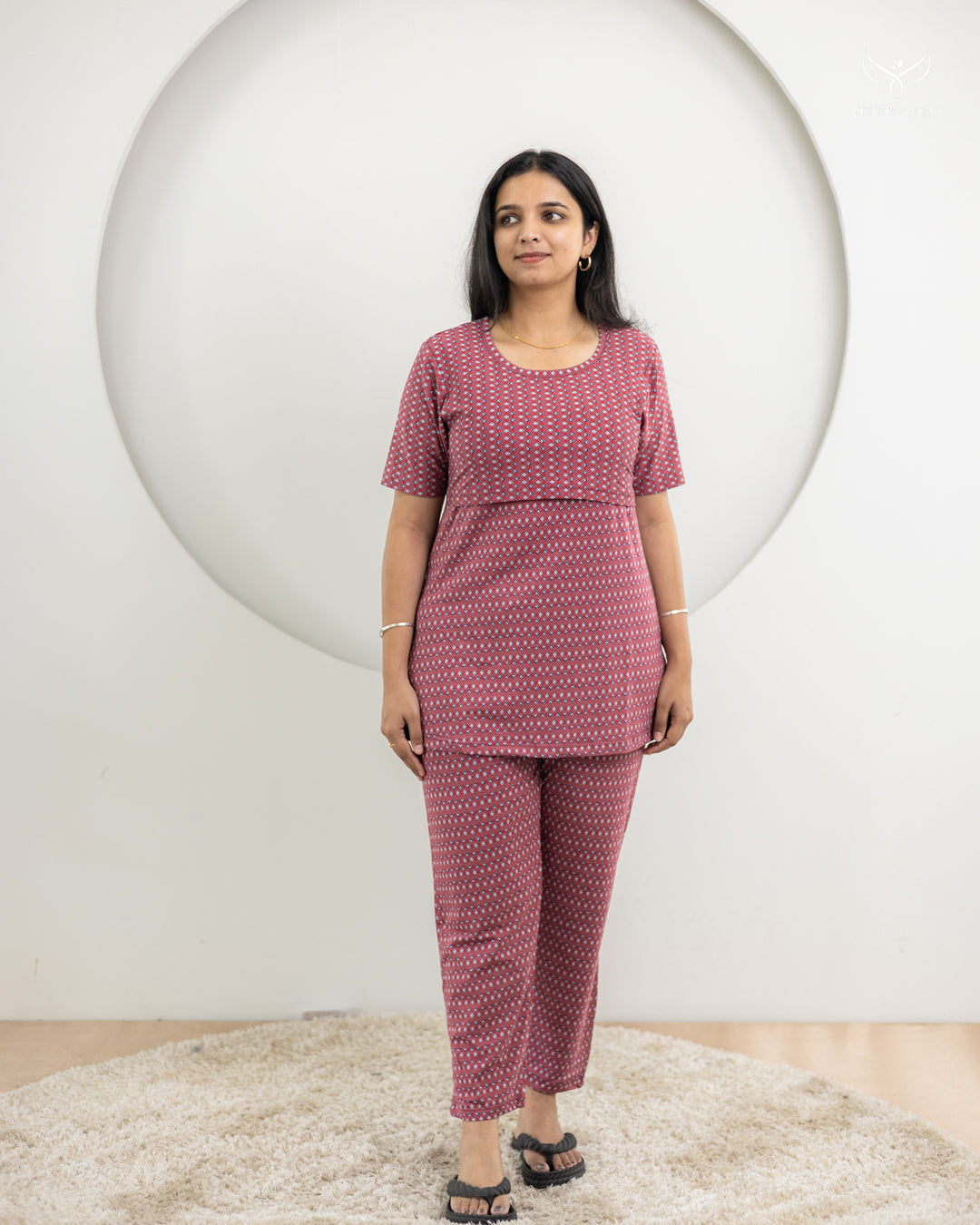 Visali SoftCotton Maternity Top Pant Set