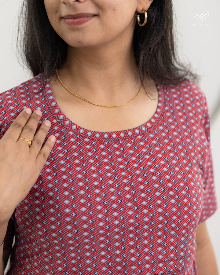 Visali SoftCotton Maternity Top Pant Set