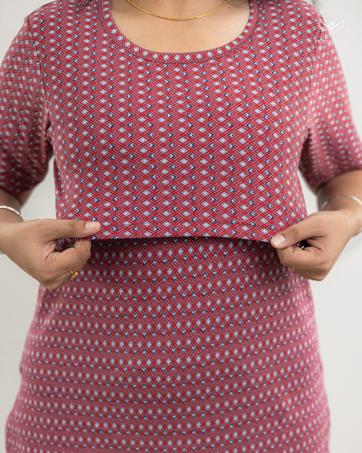 Visali SoftCotton Maternity Top Pant Set