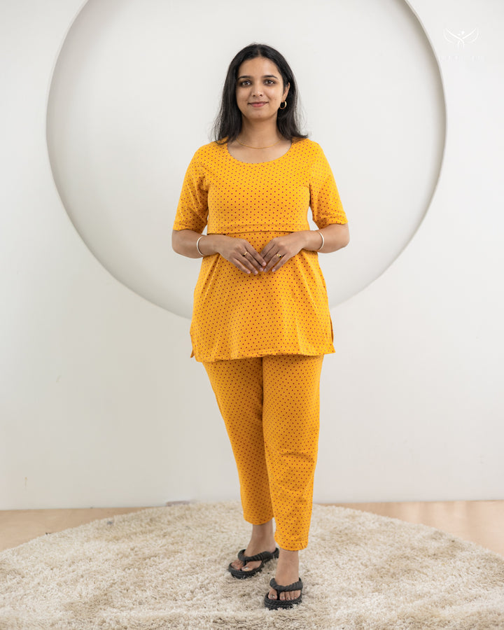 Shriya SoftCotton Maternity Top Pant Set