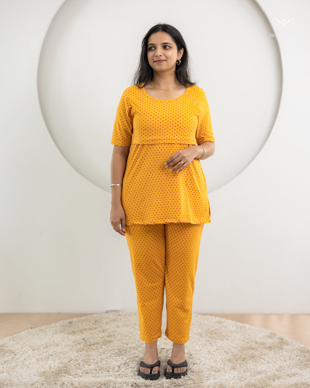 Shriya SoftCotton Maternity Top Pant Set